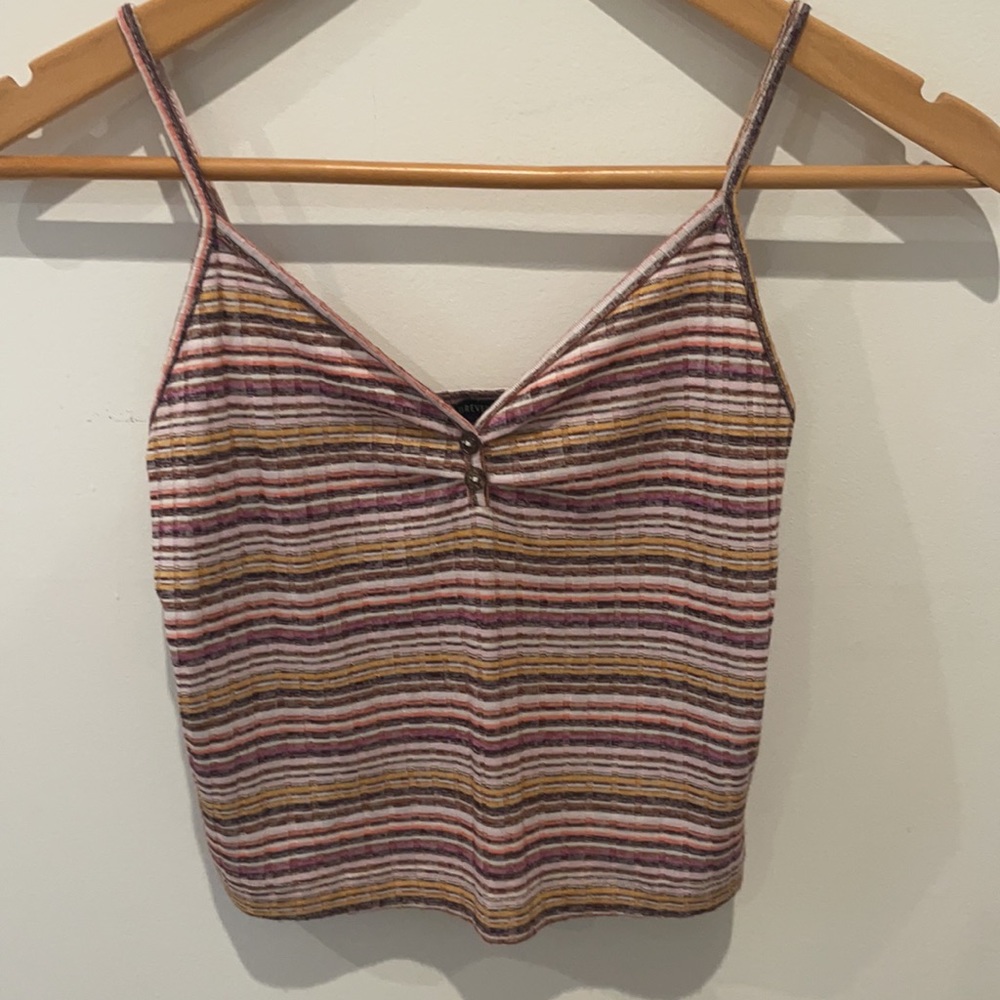 Striped cropped top